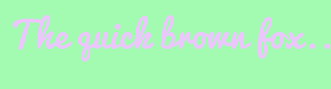 Image with Font Color ECC6FF and Background Color A2FBB0
